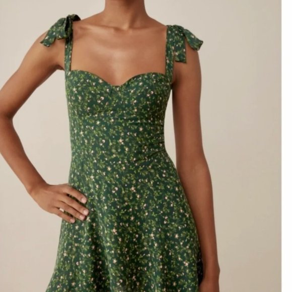 Reformation Niara Dress | Coriander🎉Summer SALE🎀 NEW - Picture 2 of 11